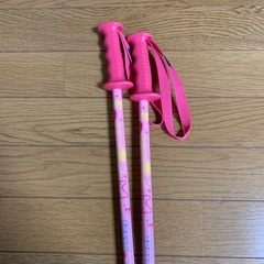 KAZAMA   100cm スキーストック　ピンクの画像