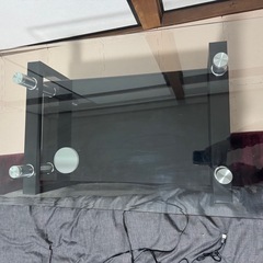 ガラステーブル 黒の画像