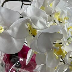 未使用 胡蝶蘭 造花 インテリア オブジェ 置物 お祝い イベント 記念品 幅30cm×奥行45cm×高さ75cmの画像