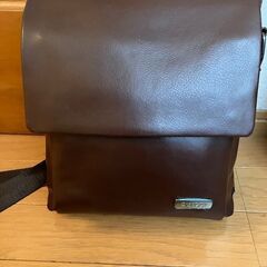 【希少】Sweetclover/PANCOI 本革風ショルダーバッグ ダークブラウン／シンガポール購入／美品の画像