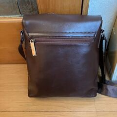 【希少】Sweetclover/PANCOI 本革風ショルダーバッグ ダークブラウン／シンガポール購入／美品の画像