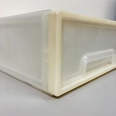 stp-3558　プラケース　40×65×17cm　半透明　収納ケース　収納ボックス　ベッド下収納　衣類収納　小物収納　衣装ケース　引き出しケース　引出し　押入れケース　押し入れ　プラスチックケースの画像
