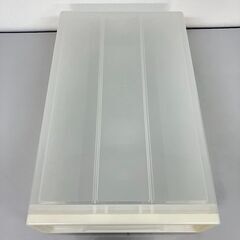 stp-3558　プラケース　40×65×17cm　半透明　収納ケース　収納ボックス　ベッド下収納　衣類収納　小物収納　衣装ケース　引き出しケース　引出し　押入れケース　押し入れ　プラスチックケースの画像