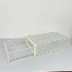 stp-3558　プラケース　40×65×17cm　半透明　収納ケース　収納ボックス　ベッド下収納　衣類収納　小物収納　衣装ケース　引き出しケース　引出し　押入れケース　押し入れ　プラスチックケースの画像