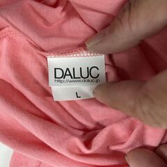 未使用 DALUC ダルク シャツ ピンク 無地 サイズL 5枚セット 綿100% の画像