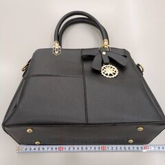 ハンドバッグ　黒　未使用の画像
