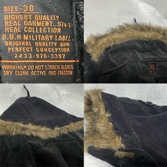 ★B.B.H LABEL★アウター★厳冬時OK？★スウェード生地的な表皮★内部モコモコ★フード外周はの画像