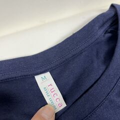 未使用 rucca STYLE シャツ 紺色 無地 サイズM 8枚セット 綿100%の画像