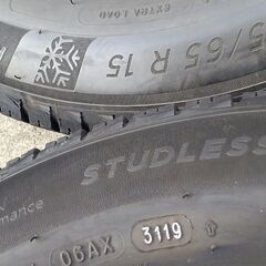 冬 VW ポロ★人気の ガンメタ色★【富山】ウェッズ IRVINE アーバイン 冬 185/65R15 ミシュラン 中古4本 アウディ フォルクス ワーゲンの画像