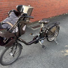 Panasonic 電動アシスト自転車 チャイルドシート付き12ah の画像