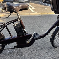 Panasonic 電動アシスト自転車 チャイルドシート付き12ah の画像