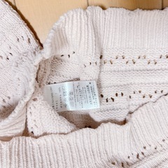 受渡し者様決定　鍵編みニット　アイボリーの画像