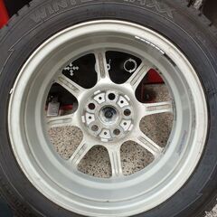 【溝あり】185/60R15 WM02 2024年製＋インターミラノ Cool Breeze 15インチ4本｜平座ナット仕様｜15000km〜使用可の画像