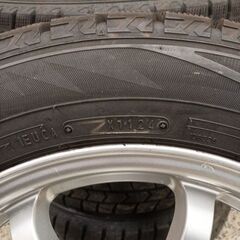 【溝あり】185/60R15 WM02 2024年製＋インターミラノ Cool Breeze 15インチ4本｜平座ナット仕様｜15000km〜使用可の画像