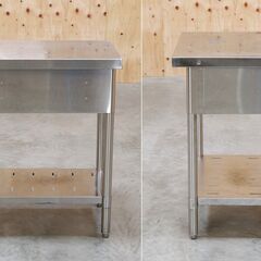 ≪zyt2583ジ≫ マルゼン 引き出し付き作業台 幅60cm 奥行45cm 高さ80cm 下段スノコ板 店舗/調理台/ステンレス/中古家具/宮城県仙台市 071113-12の画像