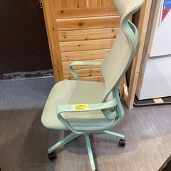 【オフィスチェア】【グリーン】クリーニング済み【管理番号1117】野の画像