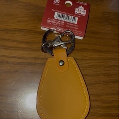 東京駅丸の内駅舎のメタルレザーキーホルダーの画像