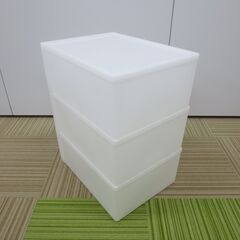 （豊中市・伊丹市 市民限定）収納ケース3個セット（豊中市伊丹市クリーンランド・リユース品）管理番号251110の画像