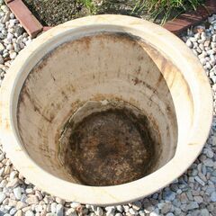 　お取り引き中　陶器　睡蓮鉢　メダカ・金魚などに・・・の画像