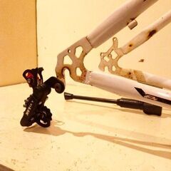 中古ですっ！ 中国製 ファットバイク フレーム＆フロントフォークの画像