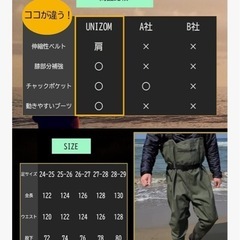 釣り用ウェーダーの画像