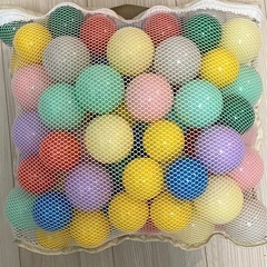 未使用　ボールプール　ボール　100個　収納袋付きの画像