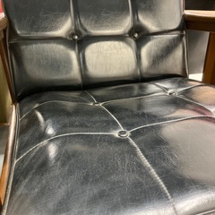 1人掛けソファー　karimoku ブラック【トレファク堺福田店】の画像