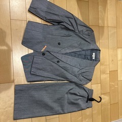 レディーススーツ上下セット グレーの画像