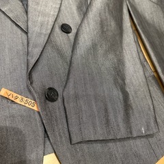 レディーススーツ上下セット グレーの画像