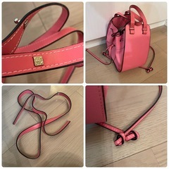 ロエベ　風ハンドバック　ピンクの画像