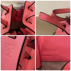 ロエベ　風ハンドバック　ピンクの画像