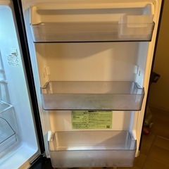 ✨TOSHIBA 冷蔵庫 2ドア 150〜170L ブラック✨単身用・美品・動作良好の画像