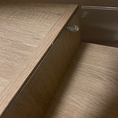 リビングテーブル　収納付き　がらすてんばんガラス天板の画像