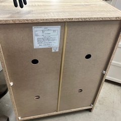 W2511-420 木目調　くつ箱　中古美品の画像