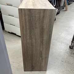 W2511-420 木目調　くつ箱　中古美品の画像