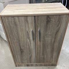 W2511-420 木目調　くつ箱　中古美品の画像