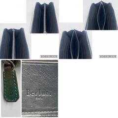 BERLUTI ベルルッティ カリグラフィー イタウバ  ネオ スクリットレザー パティーヌ 長財布 ウォレット ラウンドファスナー グリーン ブラウン 緑系 茶色 メンズの画像