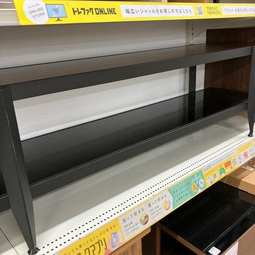 テレビボード　桜屋工業　ブラウン×ブラック【トレファク堺福田店】