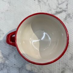 【新品・未使用】マグカップ スプーン付 赤 店頭販売 南区花畑の画像