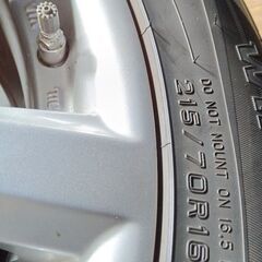 冬 VW ティグアン【富山】215/70R16 日本製 ダンロップ フォルクス ワーゲン 16インチ 中古４本 アウディ Q3の画像