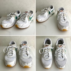 NIKE ナイキ スニーカー W（レディース）AIRMA　ナイキ エアマックス エクシー ホワイト×グリーン　24.0㎝の画像