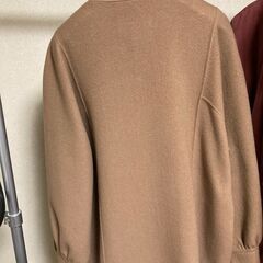 ウール100％ ハーフコートの画像