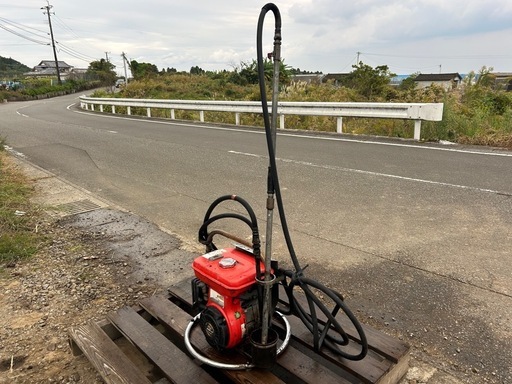 HANTA アスファルトスプレイヤー  CSM-15 建設機械　道路舗装 乳散布　ロビンガソリンエンジン　アスファルトスプレイヤ　舗装　アスファルト　範多機械　宮崎