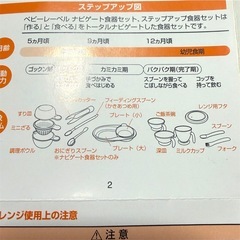 コンビ ステップアップ食器セットの画像