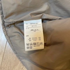 100cm 花柄キルティング アウターの画像