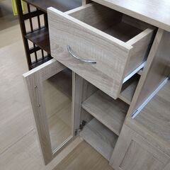 リユースのサカイ浦和店 【F355】キャスター付きレンジ台 ナチュラルの画像