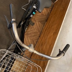 【前輪タイヤ・前チューブ新品！】 LEDオートライト　シングルギア　27インチ自転車　ブラックの画像