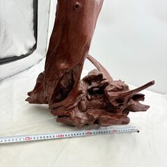 【❗️✨大型インテリア✨❗️】流木オブジェ　高さ約58cm・横幅約46cm✨自然造形・木製ディスプレイ台にも◎ 現状品の画像
