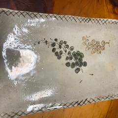 作家物　長方形の大皿　39x23cm　の画像