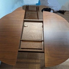 配送無料 エクステンション　テーブル　オークの画像